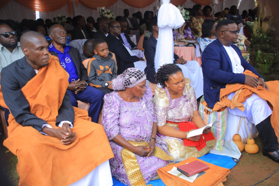 The last funeral of John Luswata Mulumba, the Queen's father, held at his home in Nkumba